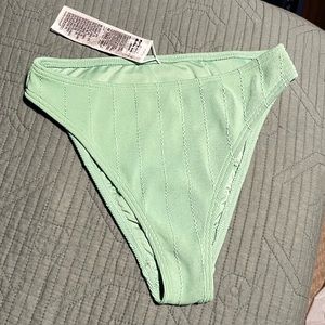 Billabong x The Salty Blonde high waisted small green bikini bottoms